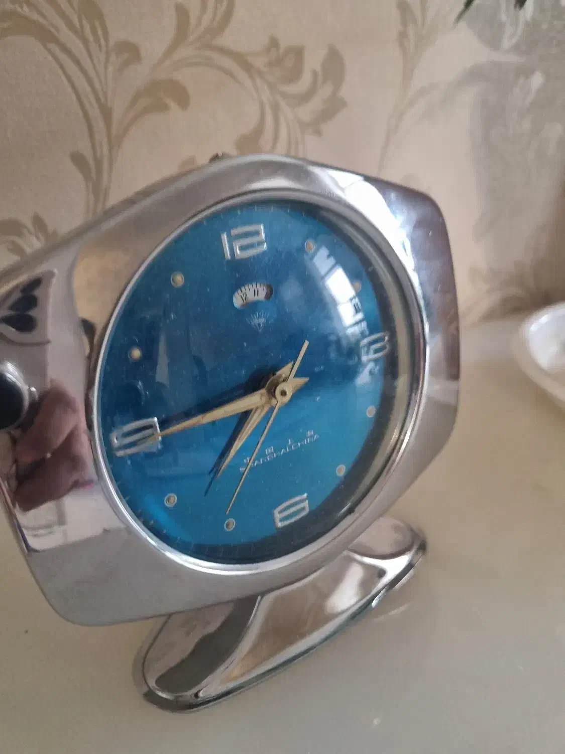 ساعت رومیزی قدیمی|کلکسیون اشیاء عتیقه|شهرکرد, |دیوار