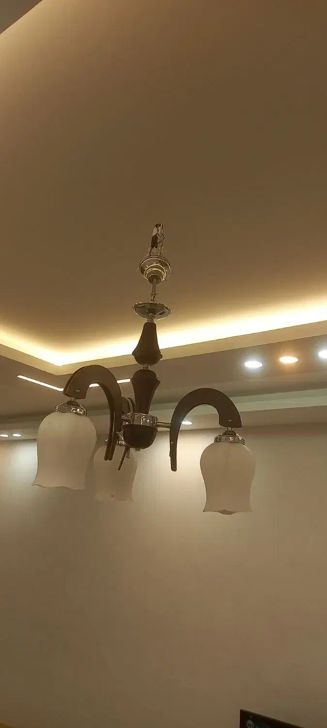 لوستر ۳ شعله|لوستر و چراغ آویز|ابهر, |دیوار