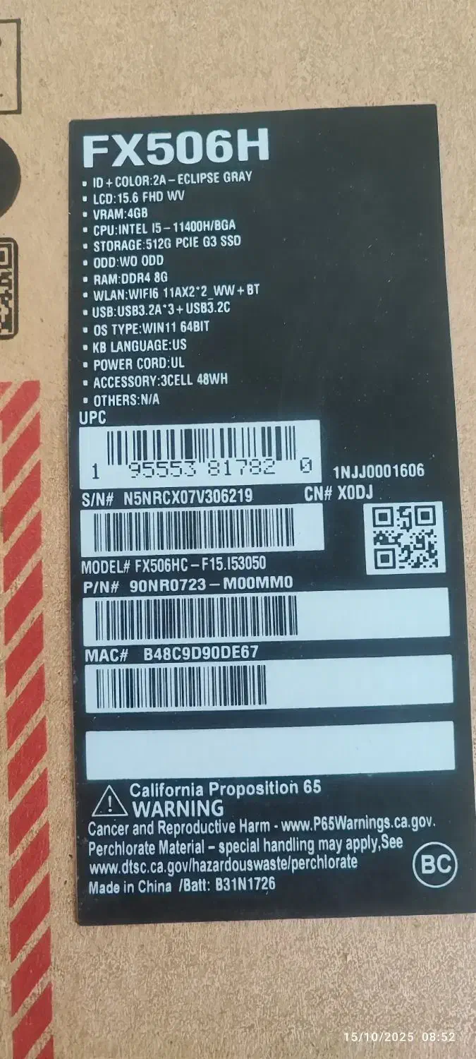 لپتاپ ایسوس tuf|رایانه همراه|اصفهان, عاشق‌آباد|دیوار