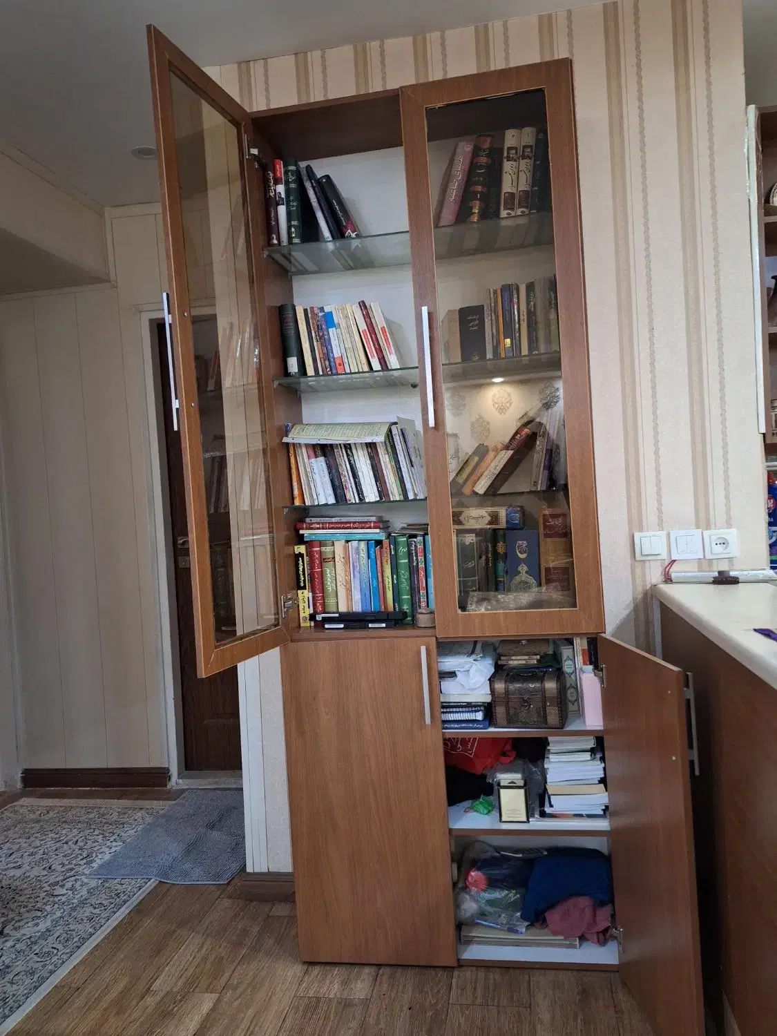 کتابخانه MDF اتریشی|کتابخانه، شلف، قفسه‌های دیواری|تهران, ارم|دیوار