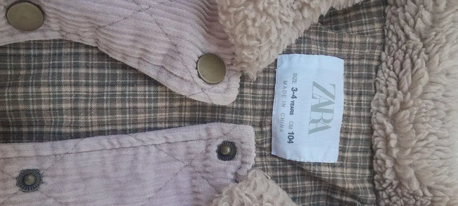 کاپشن دخترانه خارجی مارک زارا مناسب سن ۳ سال|کفش و لباس بچه|چناران, |دیوار