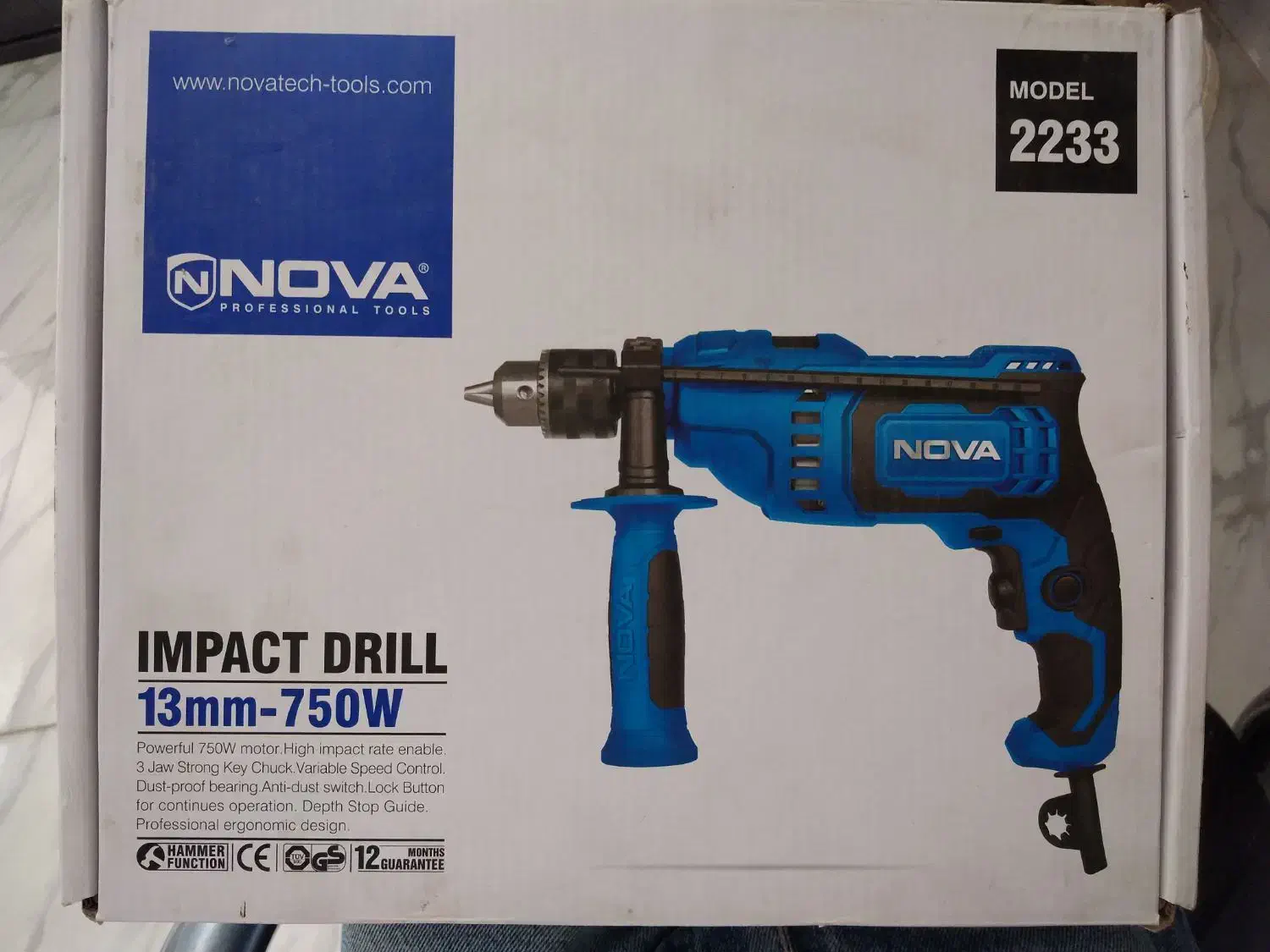 دریل چکشی نووا آکبند|ابزارآلات|محمدشهر, سیدآباد|دیوار