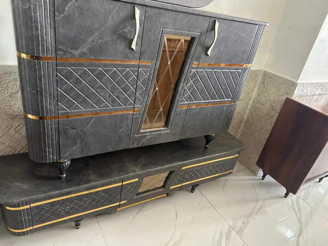 اینه کنسول و میز tv اینه خور|بوفه، ویترین، کنسول|زنجان, |دیوار