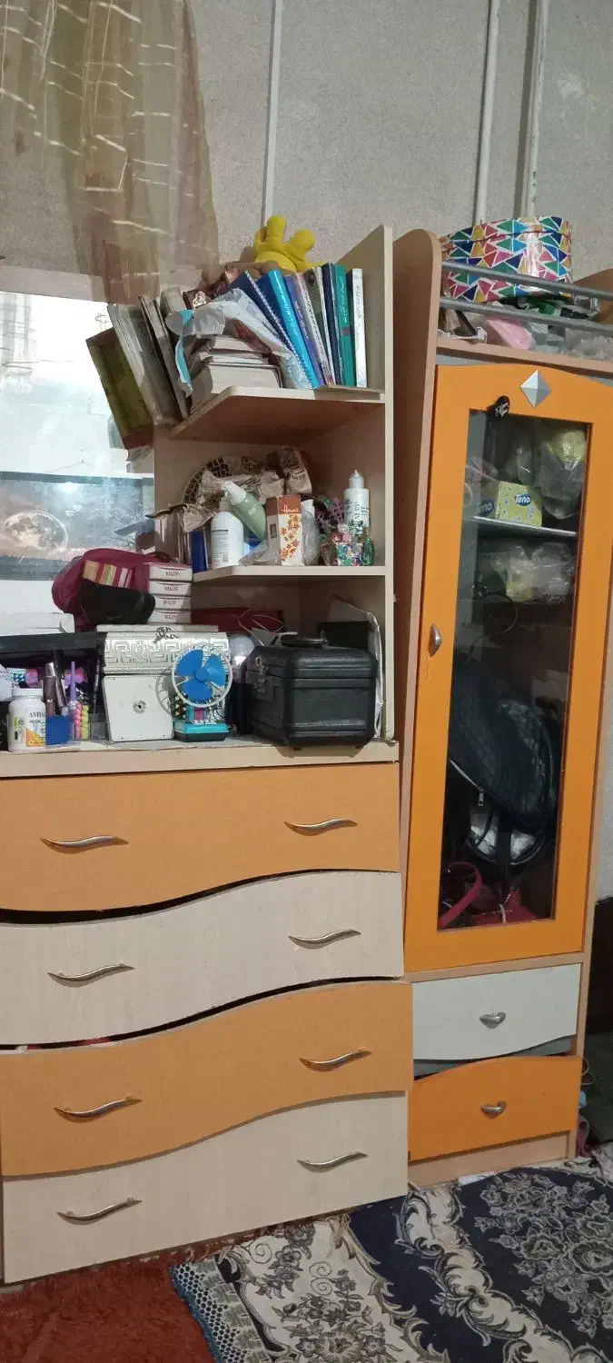 کمد ومیزارایش نوجوان|تخت و سرویس خواب|قدس, شهرقدس|دیوار