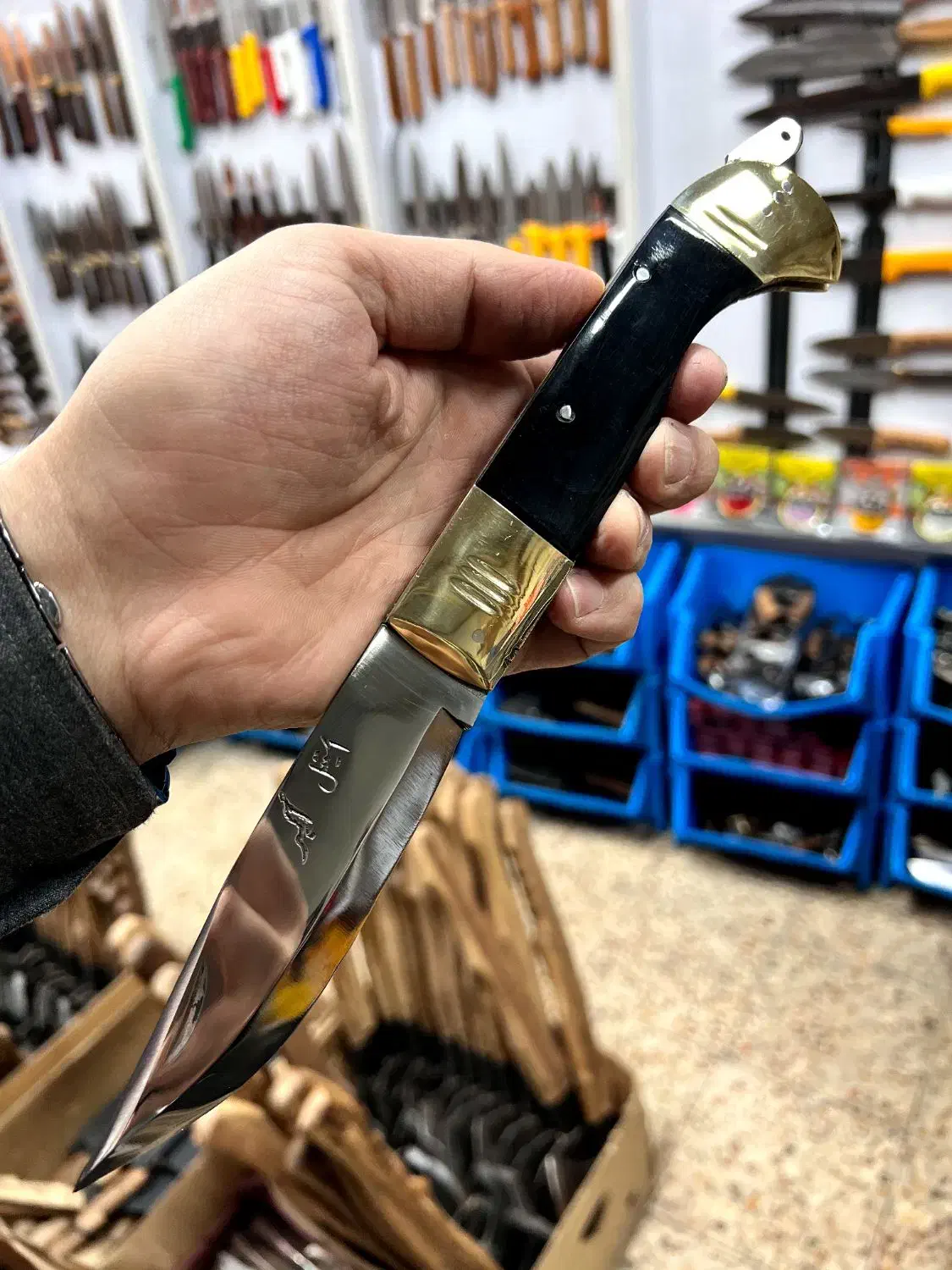 چاقو سایز بزرگ تیغه استیل استاد رحیم ارسال با پست|کلکسیون اشیاء عتیقه|تهران, زنجان جنوبی|دیوار