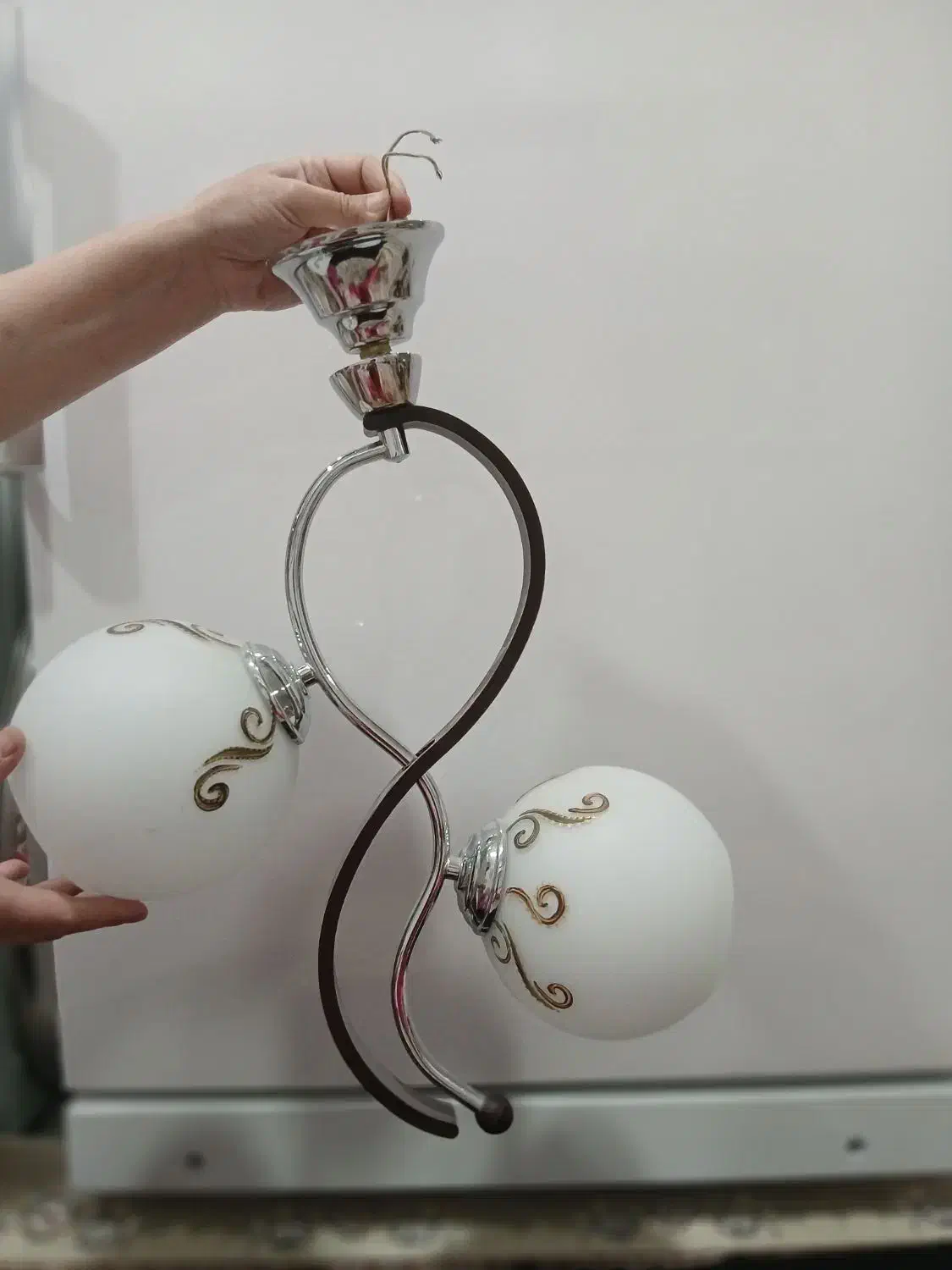 لوستر|لوستر و چراغ آویز|بانه, |دیوار