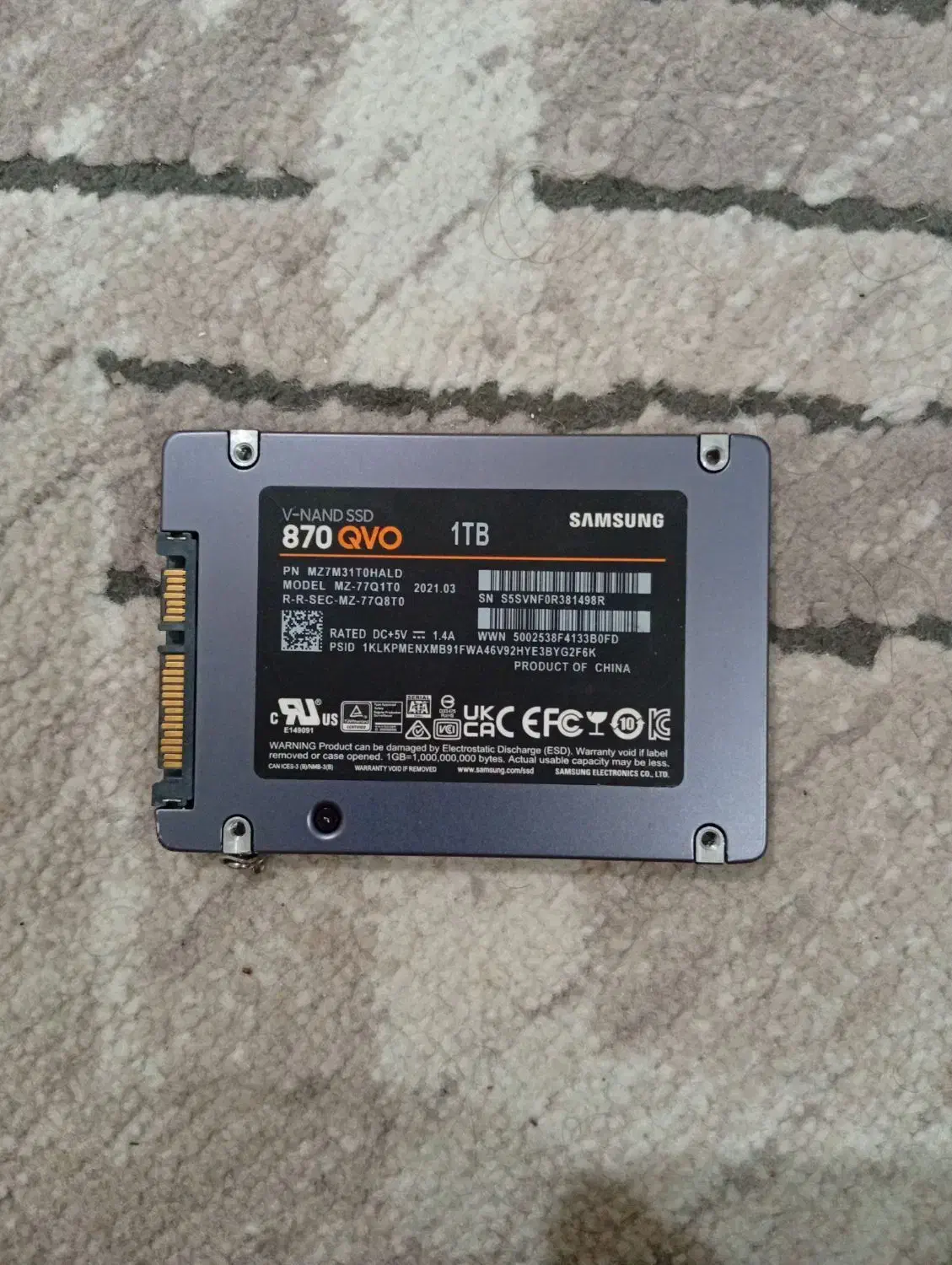 فروش هارد SSD 1TB 870 QVO با تخفیف|قطعات و لوازم جانبی رایانه|اندیشه, اندیشه فاز ۳|دیوار
