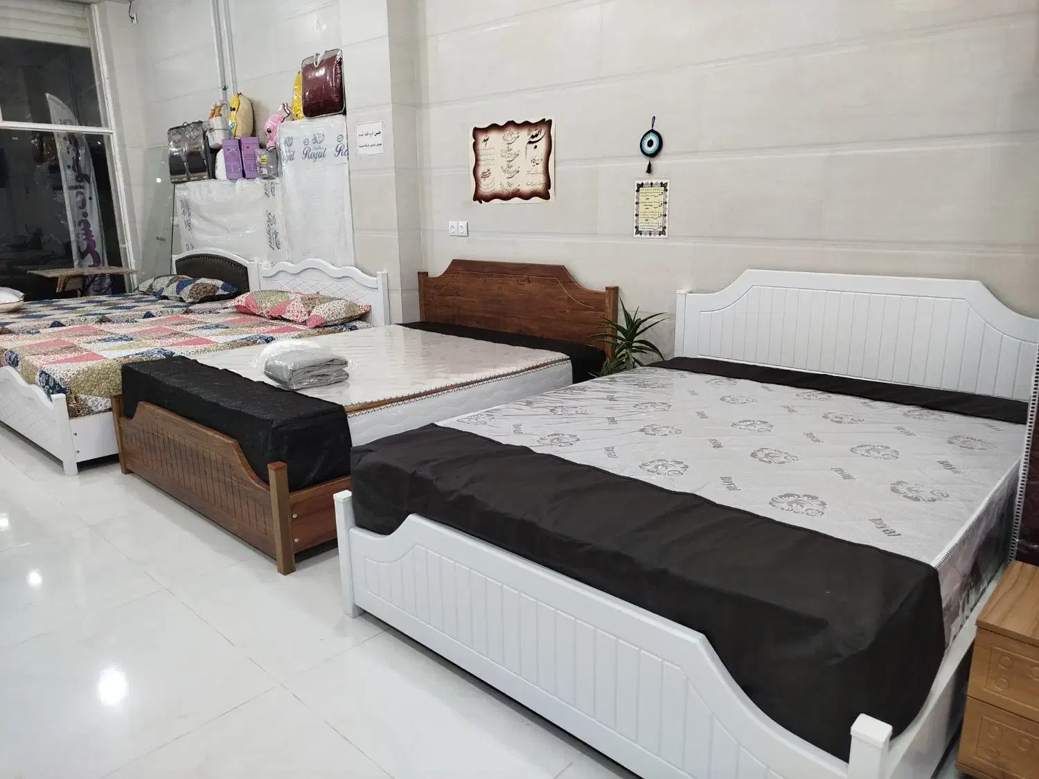 تختخواب دونفره تمام ام دی اف فقط 8 میلیون تومان|تخت و سرویس خواب|گرگان, |دیوار