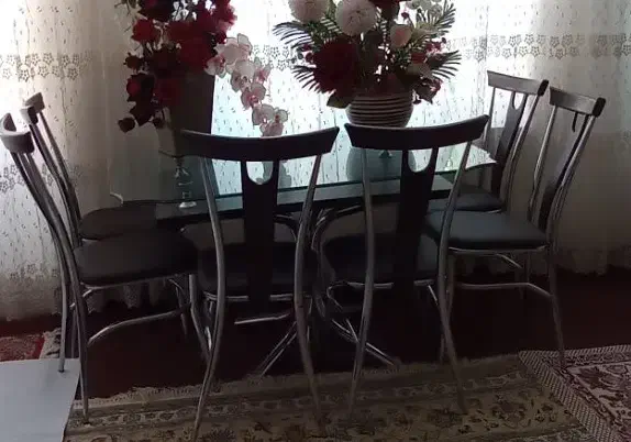 میزصندلی ناهارخوری ۶نفری|میز و صندلی غذاخوری|خسروشاه, |دیوار