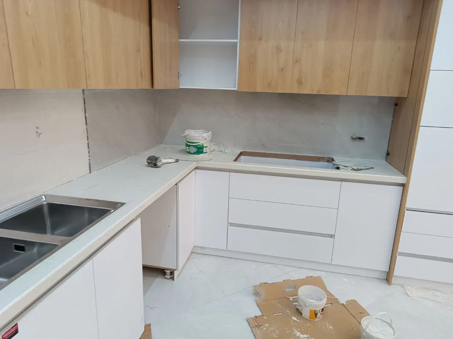 نصب سرامیک بین کابینتی|خدمات پیشه و مهارت|بیرجند, |دیوار