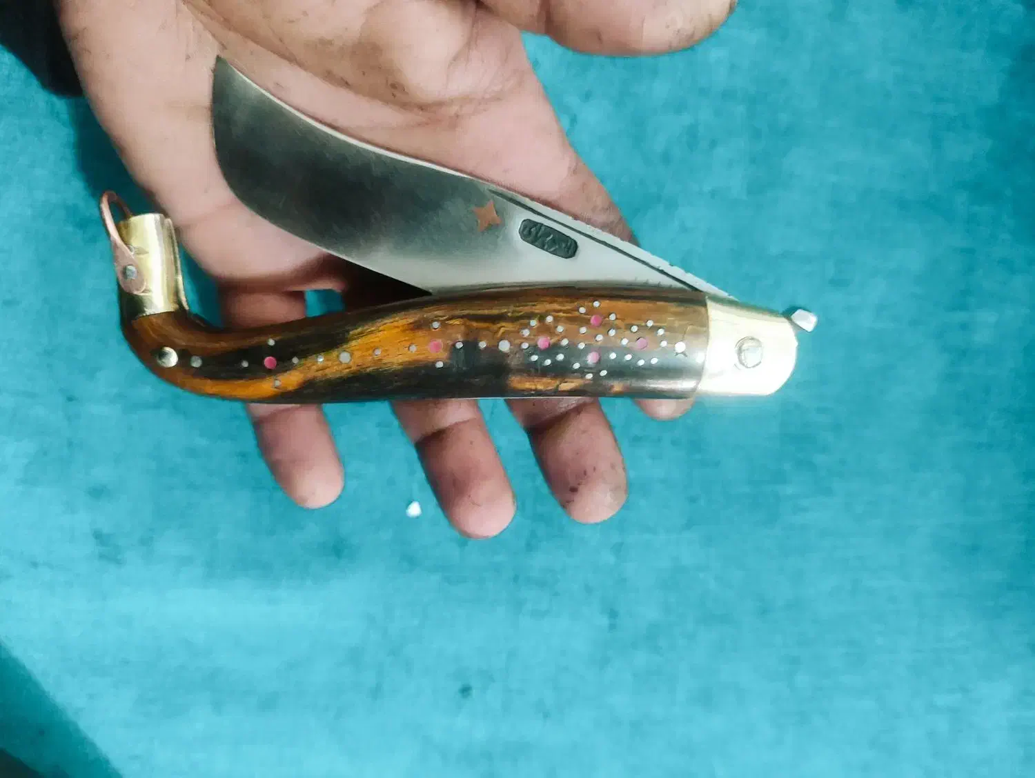 چاقو دسته شاخ توتیغ|کوهنوردی و کمپینگ|لنجان, |دیوار