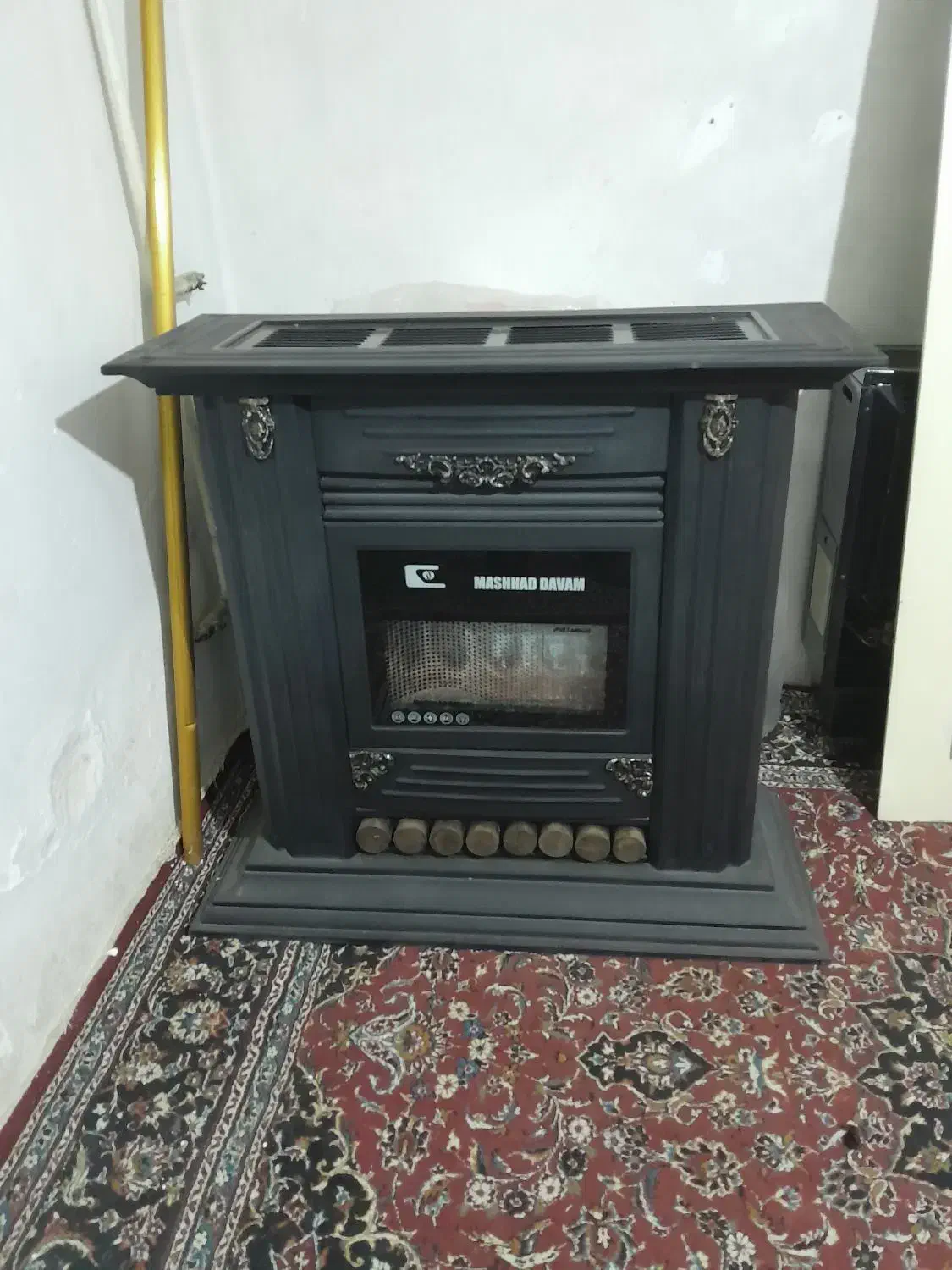بخاری شومینه در حد نو|بخاری، هیتر، شومینه|الوند, |دیوار