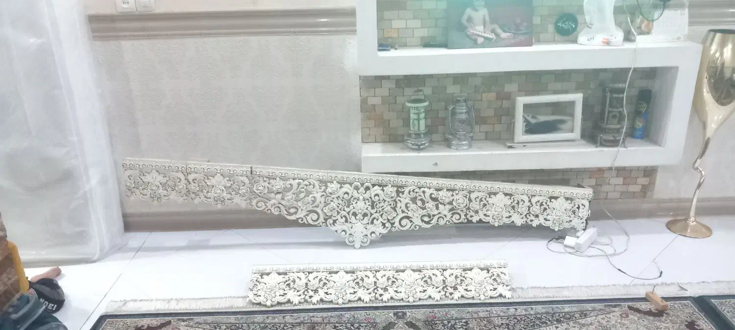 تاج بالای پرده|پرده، رانر، رومیزی|سیرجان, |دیوار