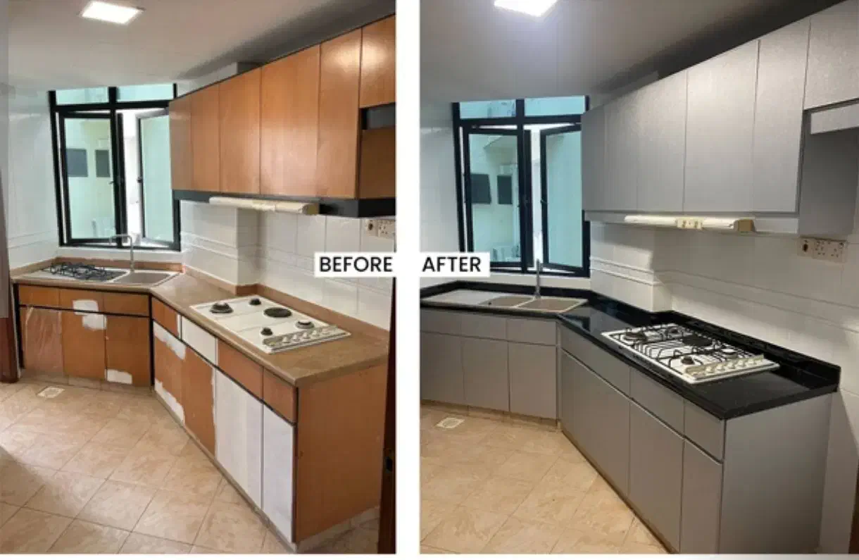 بازسازی و برچسب کابینت و وسایل خونه کامل|خدمات پیشه و مهارت|اهواز, پردیس|دیوار