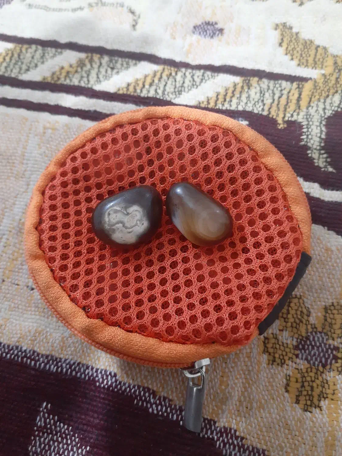 جفت مهره جزع یمن اصلی محبتی|جواهرات|کارون, |دیوار