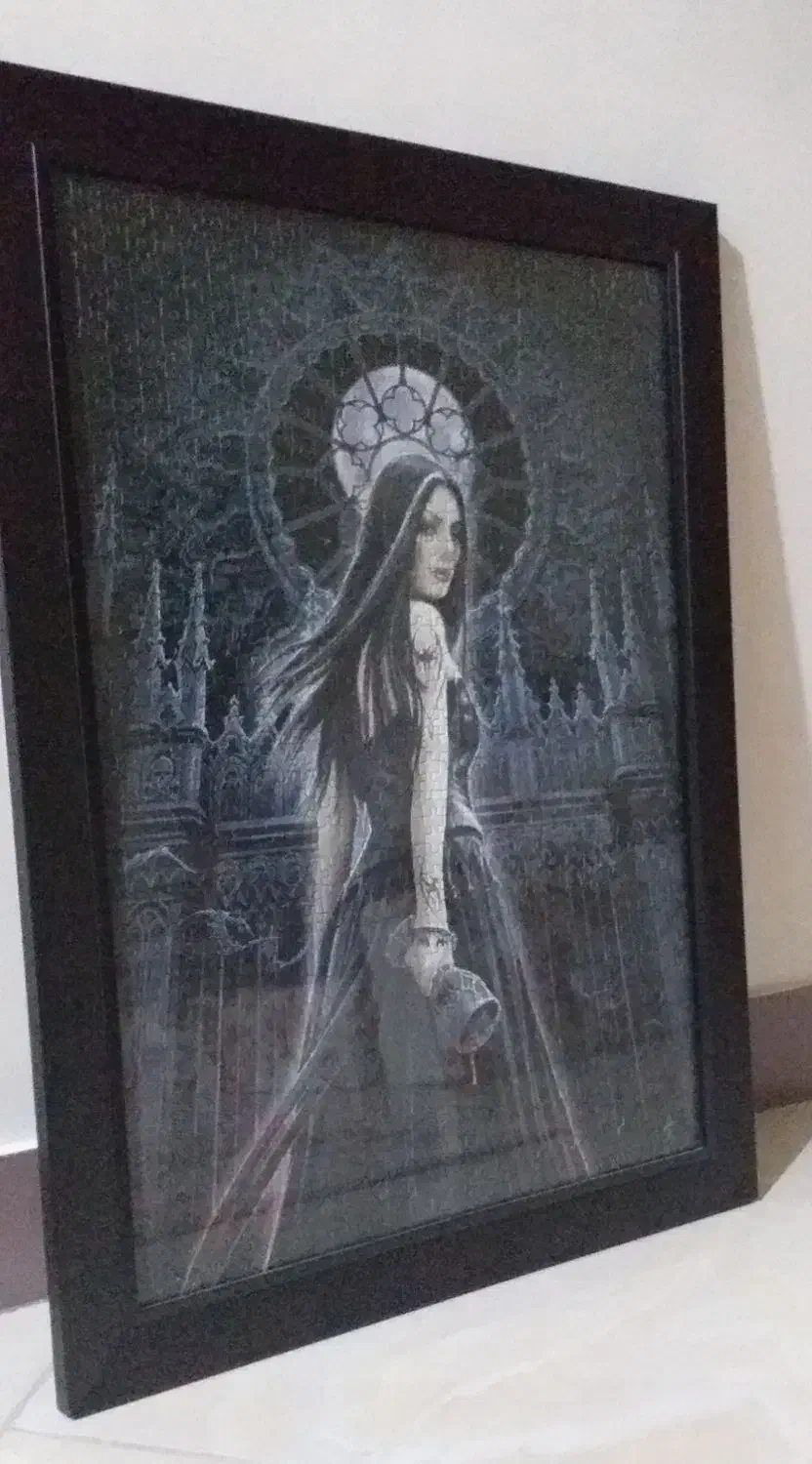 تابلو پازل مناسب هدیه ۱۵۰۰ تیکه،ریسه چوبی پرده ای|حراج|رشت, توشیبا|دیوار