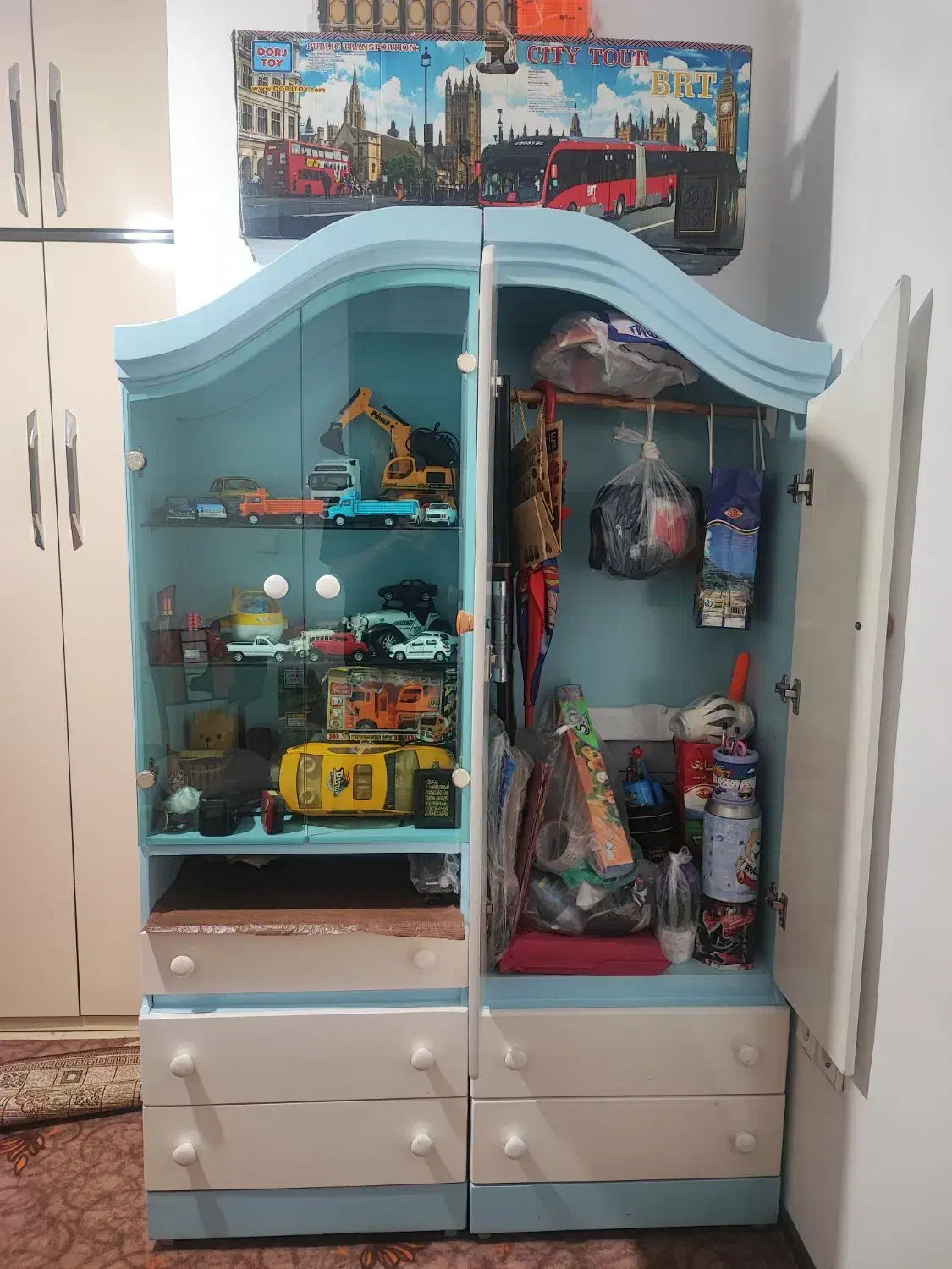 کمد بچه گانه|اسباب و اثاث بچه|فولادشهر, C3|دیوار