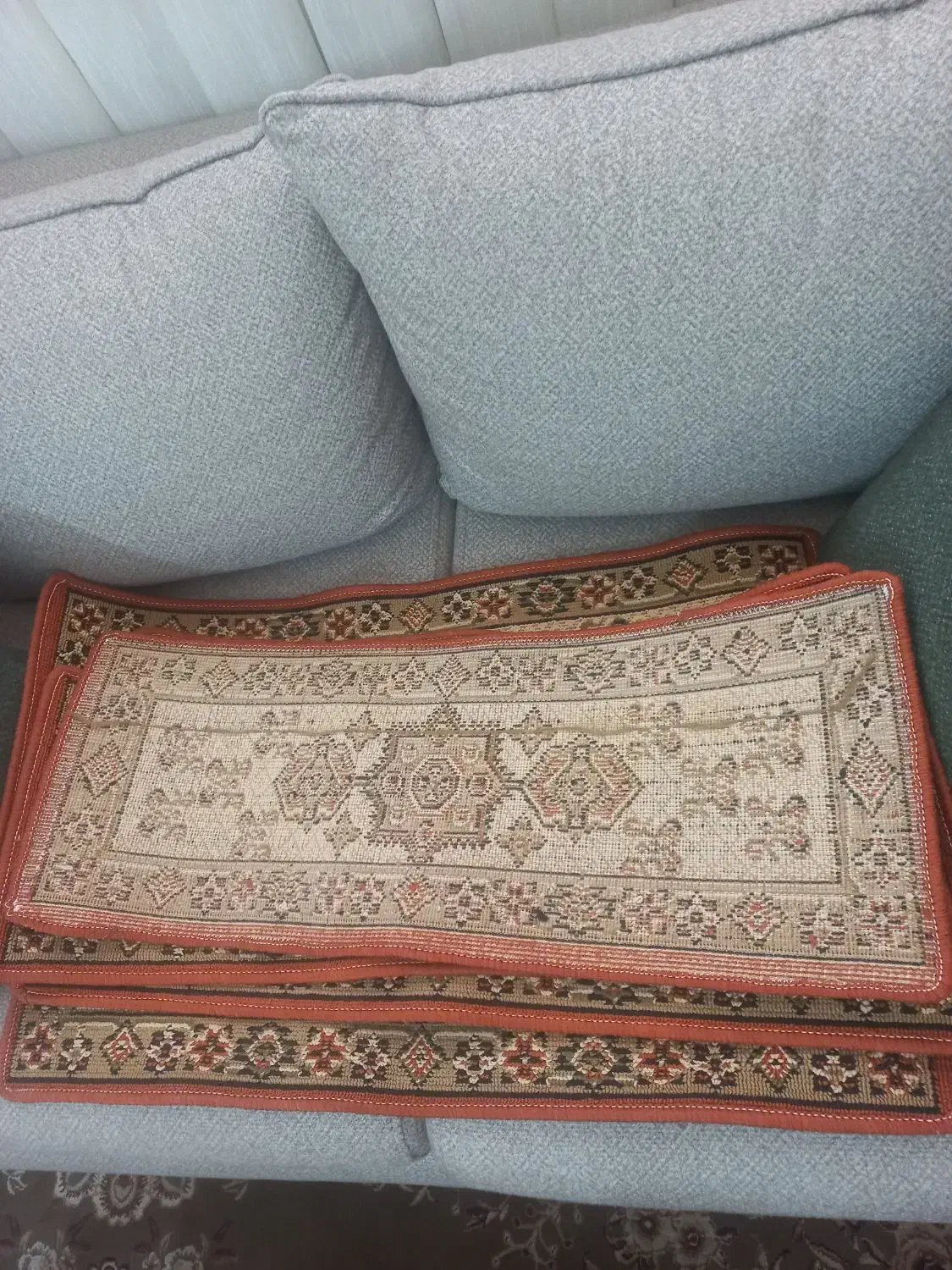 گلیم راه پله|گلیم، جاجیم، گبه|قرچک, مهدیه|دیوار