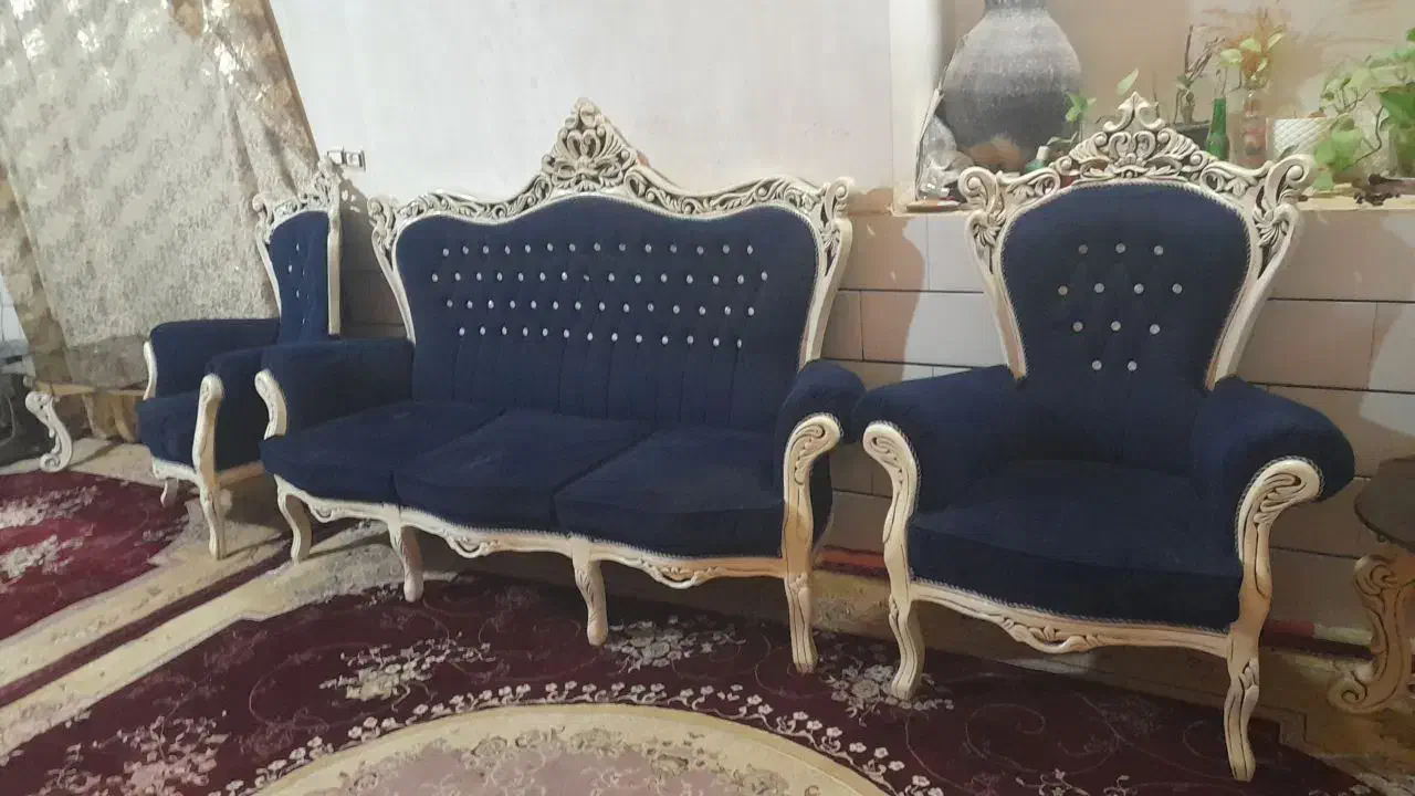 مبل ۸ نفره با میز|مبلمان خانگی و میز عسلی|دلیجان, |دیوار