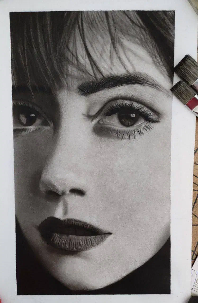 طراحی سیاه قلم|تابلو، نقاشی، عکس|شیروان (خراسان), |دیوار