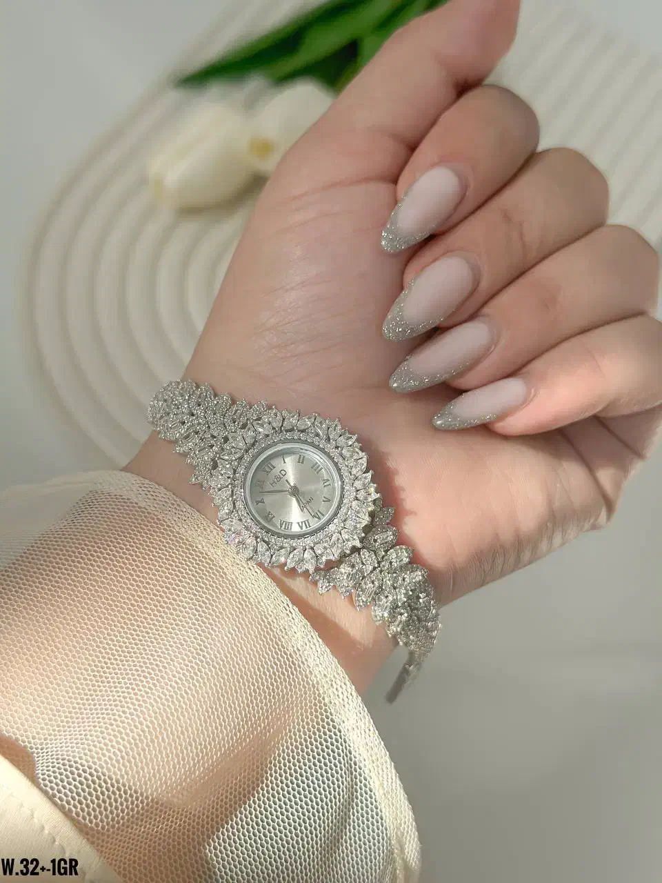 ساعت نقره صفحه رنگی اعیانی موتور ژاپن ضد آب۹۲۰۳|جواهرات|تبریز, |دیوار