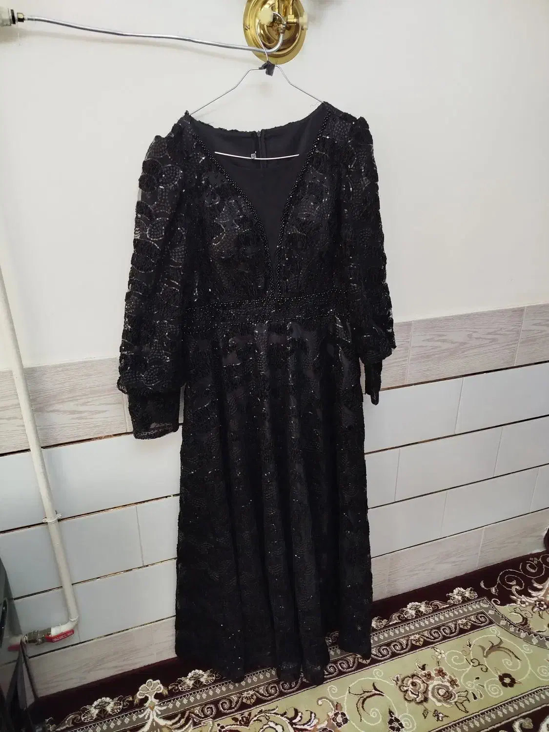 لباس مجلسی مشکی درجه یک|لباس|تاکستان, |دیوار