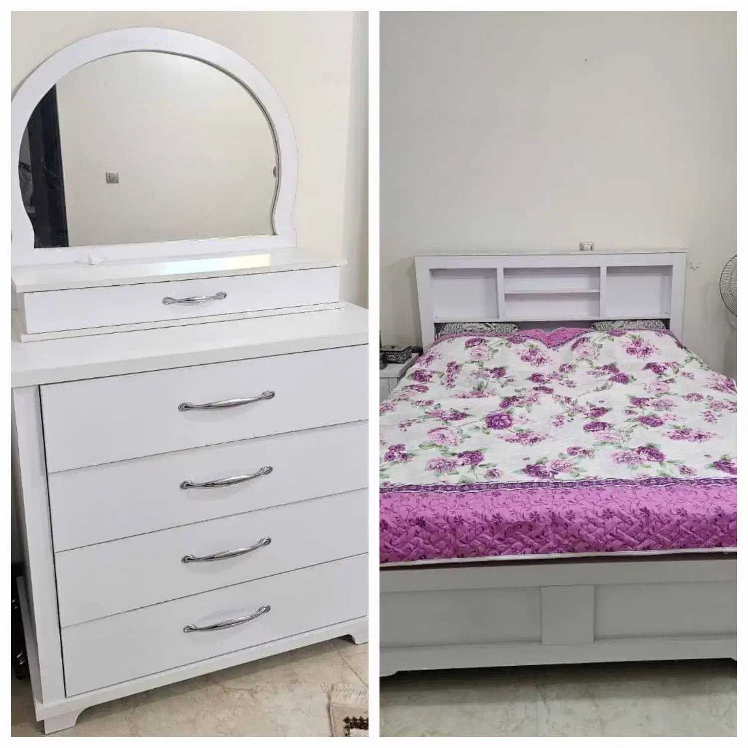 تخت دونفره و دروار و پاتختی|تخت و سرویس خواب|شاهرود, |دیوار