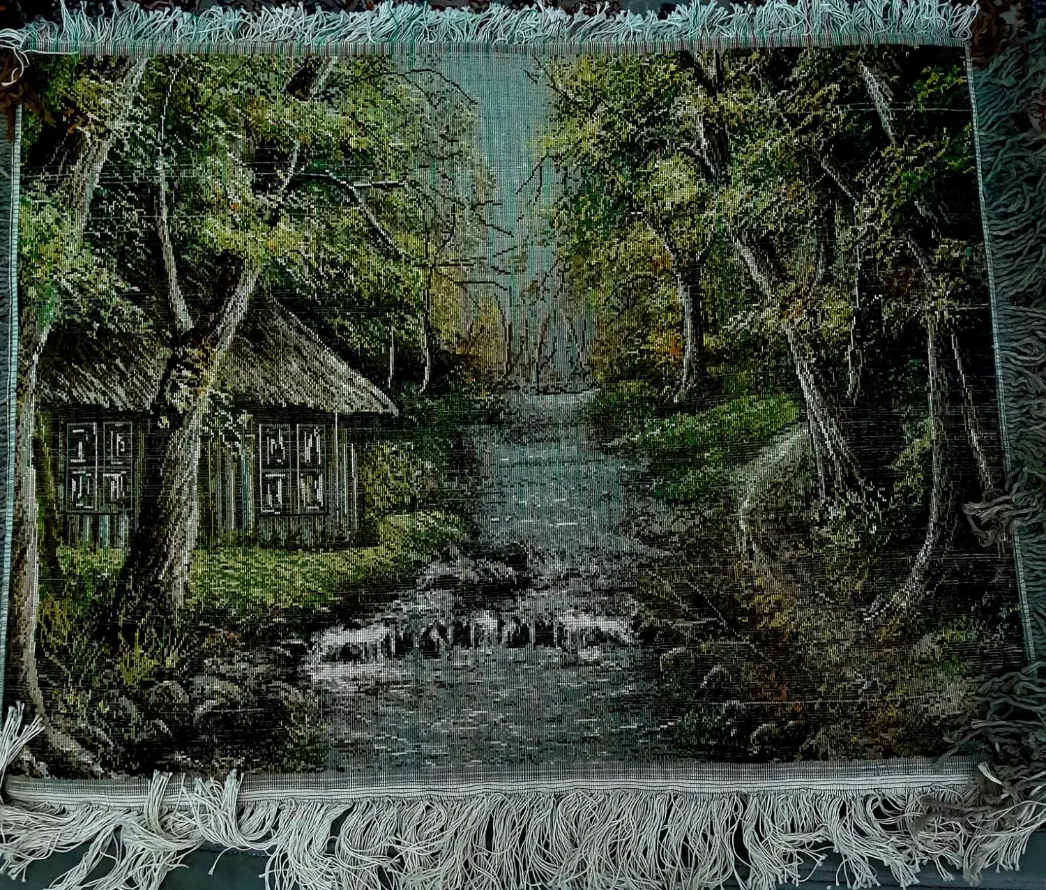 تابلو فرش دستباف طبیعت پاییز|تابلو فرش|تبریز, |دیوار