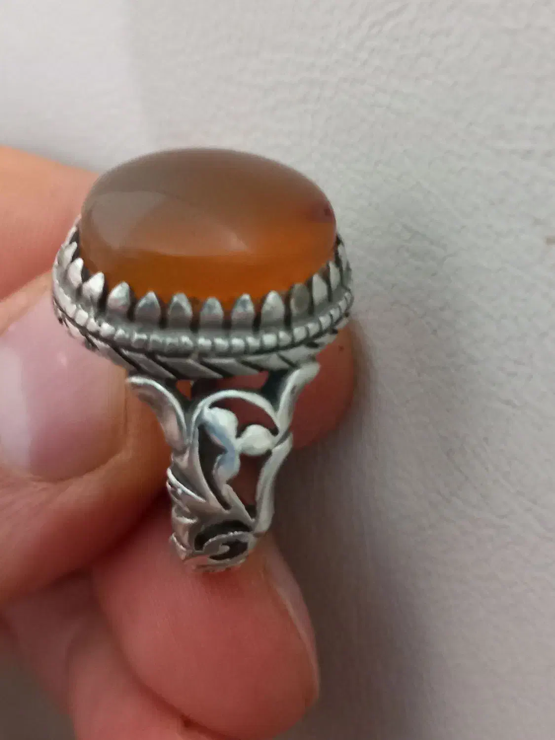 انگشتر نقره عقیق کهنه|جواهرات|اسلام‌‌آباد غرب, |دیوار