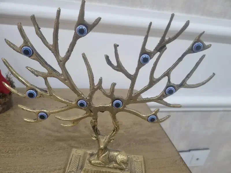 گوزن شاخدار برنجی|مجسمه، تندیس، ماکت|علیآباد کتول, |دیوار