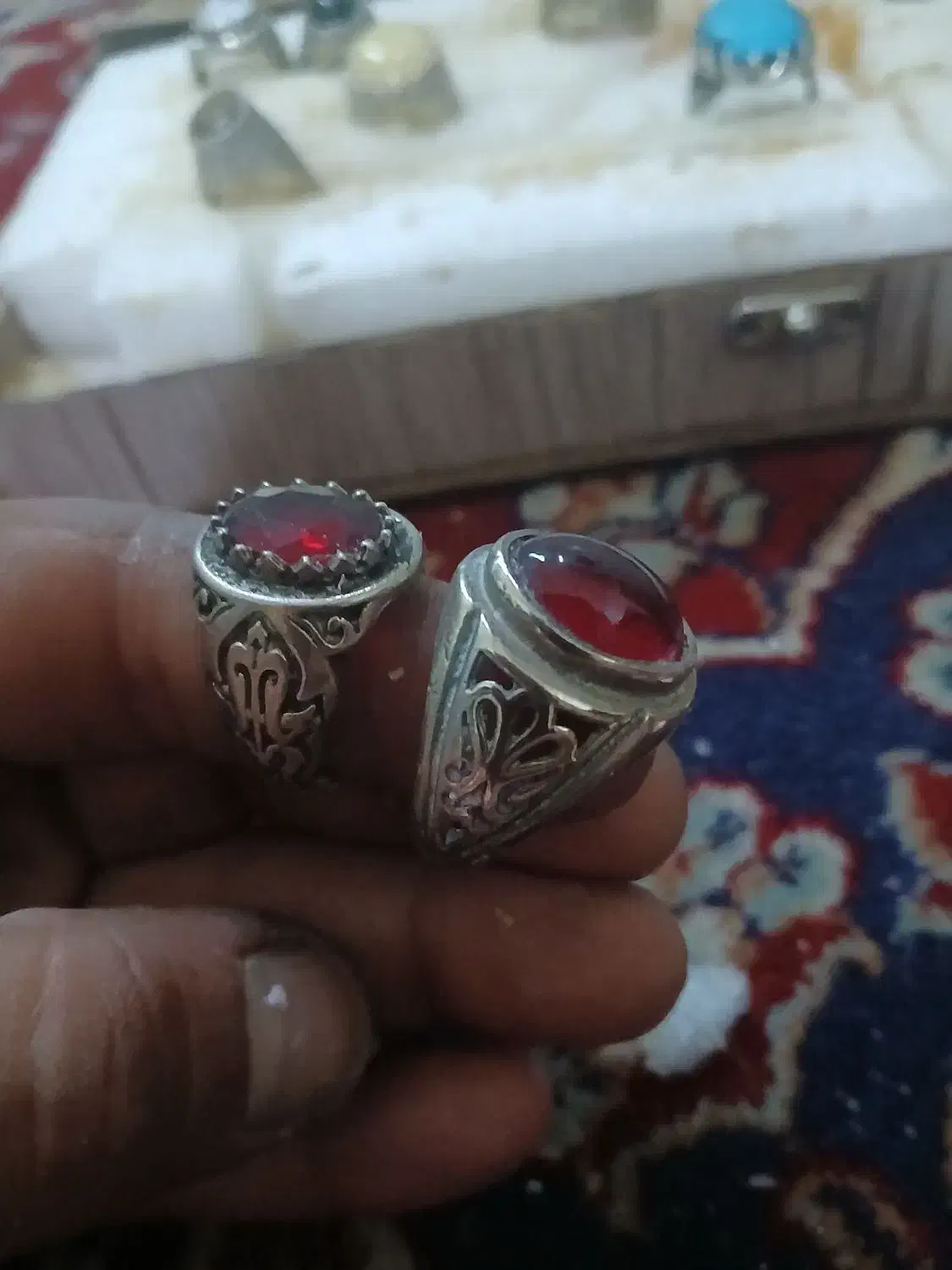 انگشتر ۶۰درصد نقره... سنگ اصلی|بدلیجات|اهواز, پادادشهر|دیوار
