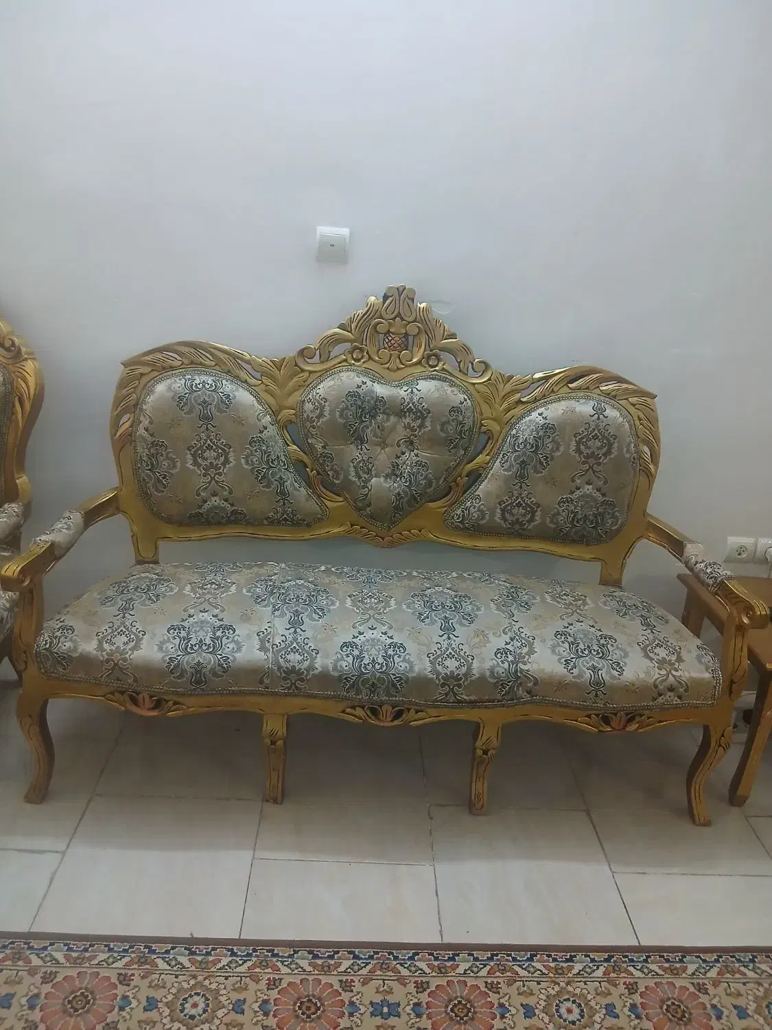 یک دست مبل ۹ نفره استیل|مبلمان خانگی و میز عسلی|پاکدشت, شهرک امام رضا|دیوار