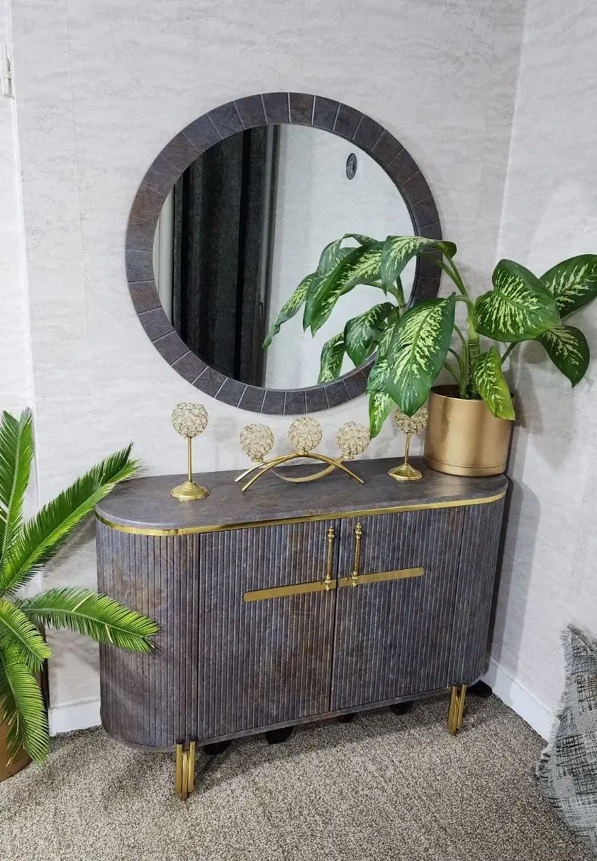 ایینه و کنسول شیک و تمیز|بوفه، ویترین، کنسول|بوشهر, |دیوار