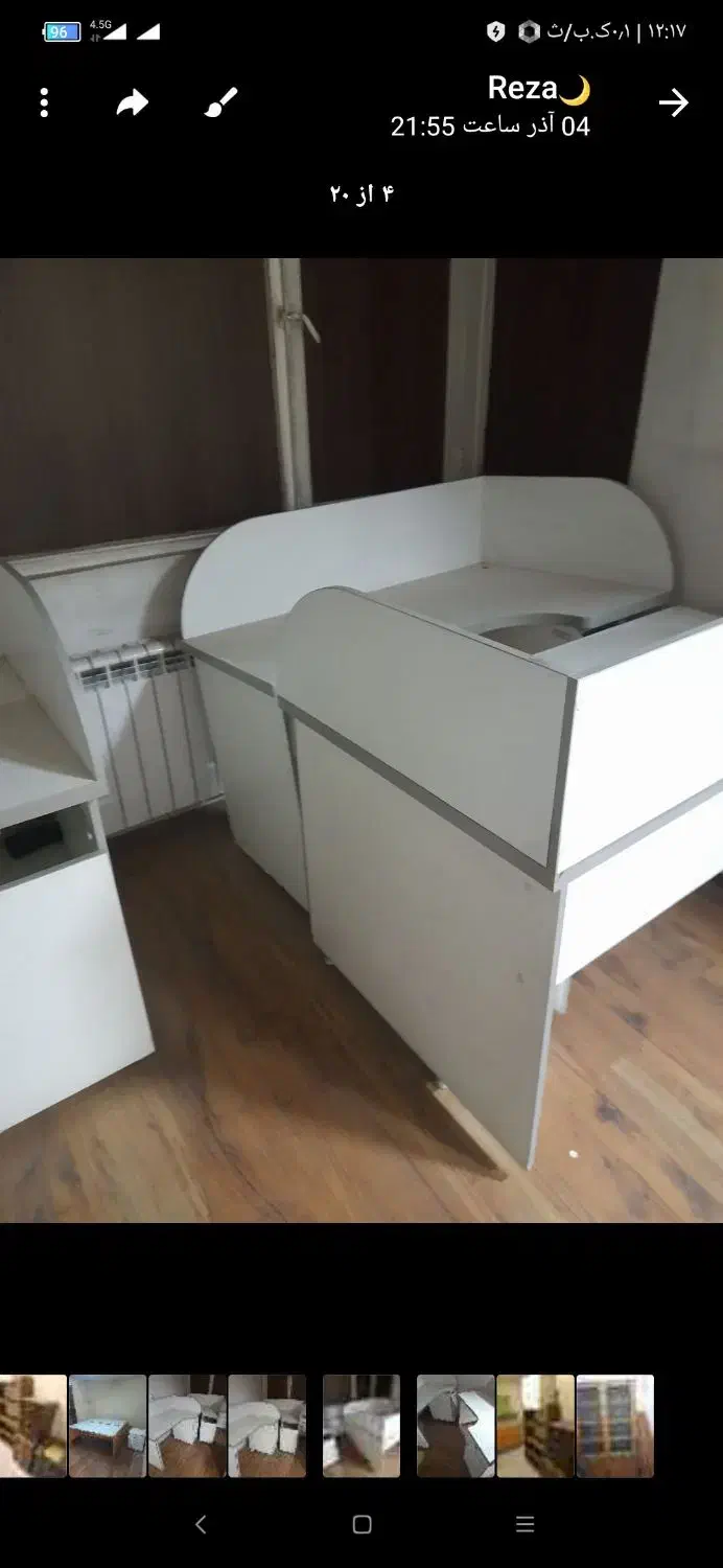 میز بوفه کتابخانه  کشوفایل|کتابخانه، شلف، قفسه‌های دیواری|اسلام‌شهر, شهرک مصطفی خمینی|دیوار