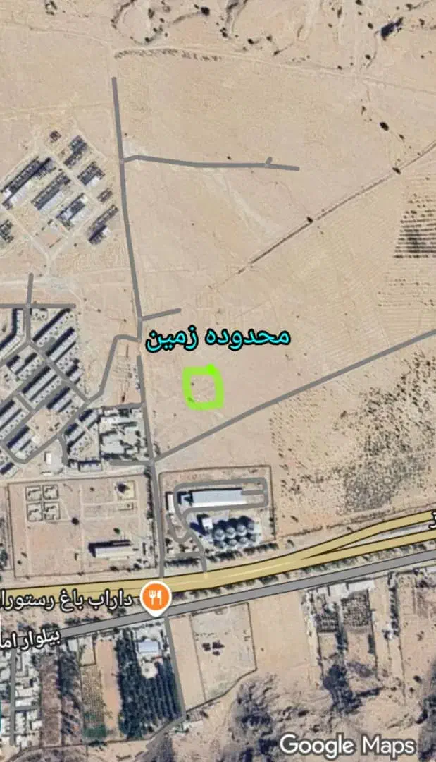 زمین ۷۵۰ متری سلما روبروی مسکن ملی|فروش زمین و ملک کلنگی|داراب, |دیوار