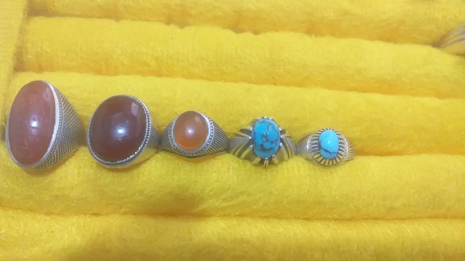 ۵عدد انگشتر نقره|جواهرات|خمینیشهر, |دیوار