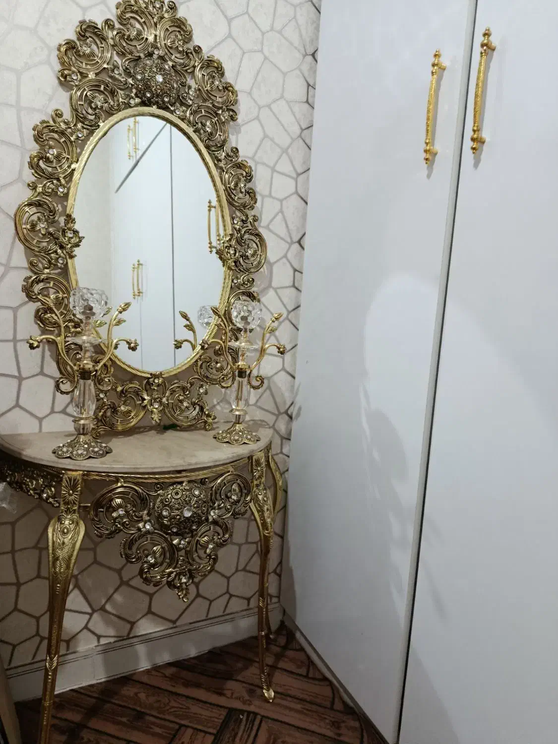 آینه و شمعدان|صنایع دستی و سایر لوازم تزئینی|نسیم‌شهر, |دیوار