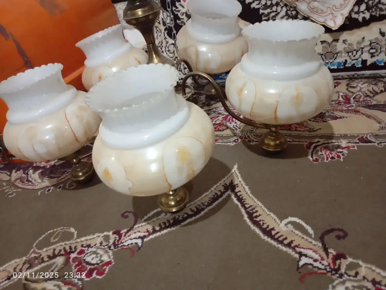 دوعدد لوستر|لوستر و چراغ آویز|قزوین, |دیوار