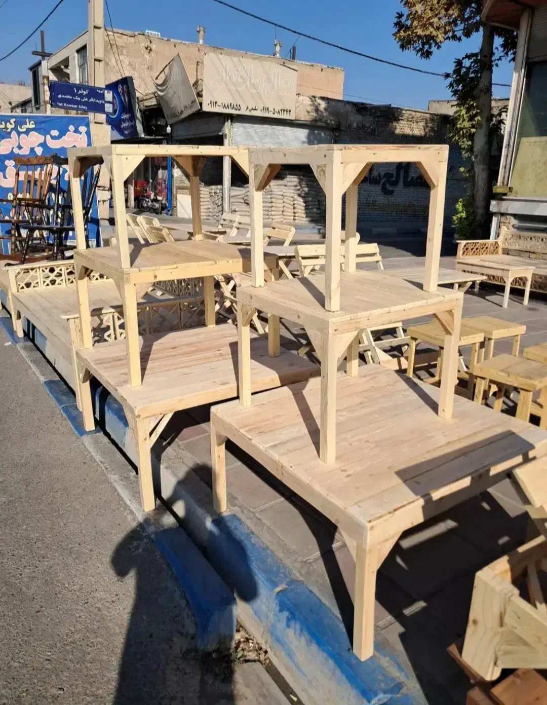 کرسی چوبی یاخلوق سفارشی ابعاد 80 در 80 سانت کامل|بخاری، هیتر، شومینه|تهران, شهید رجایی|دیوار