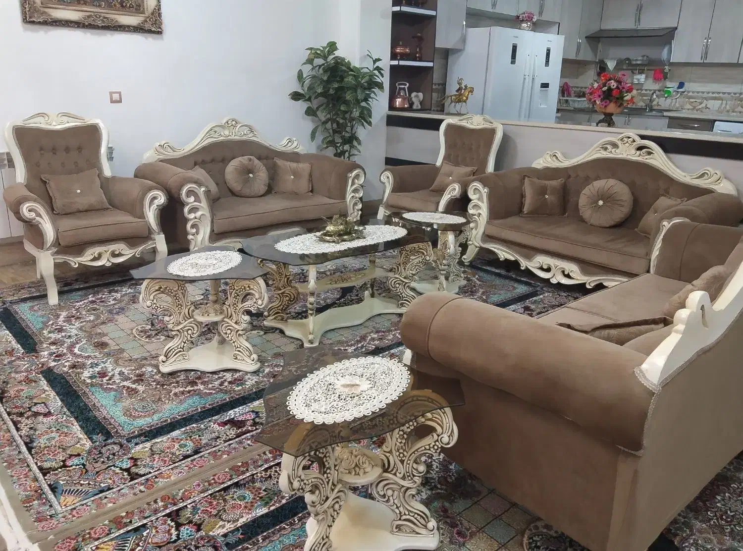 مبل ۹ نفره|مبلمان خانگی و میز عسلی|نهاوند, |دیوار