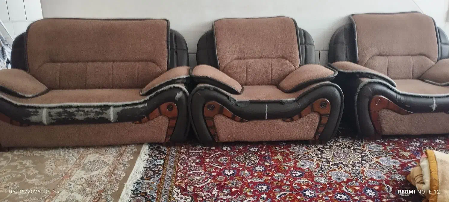فروش مبل راحتی 7نفره|مبلمان خانگی و میز عسلی|اردستان, |دیوار
