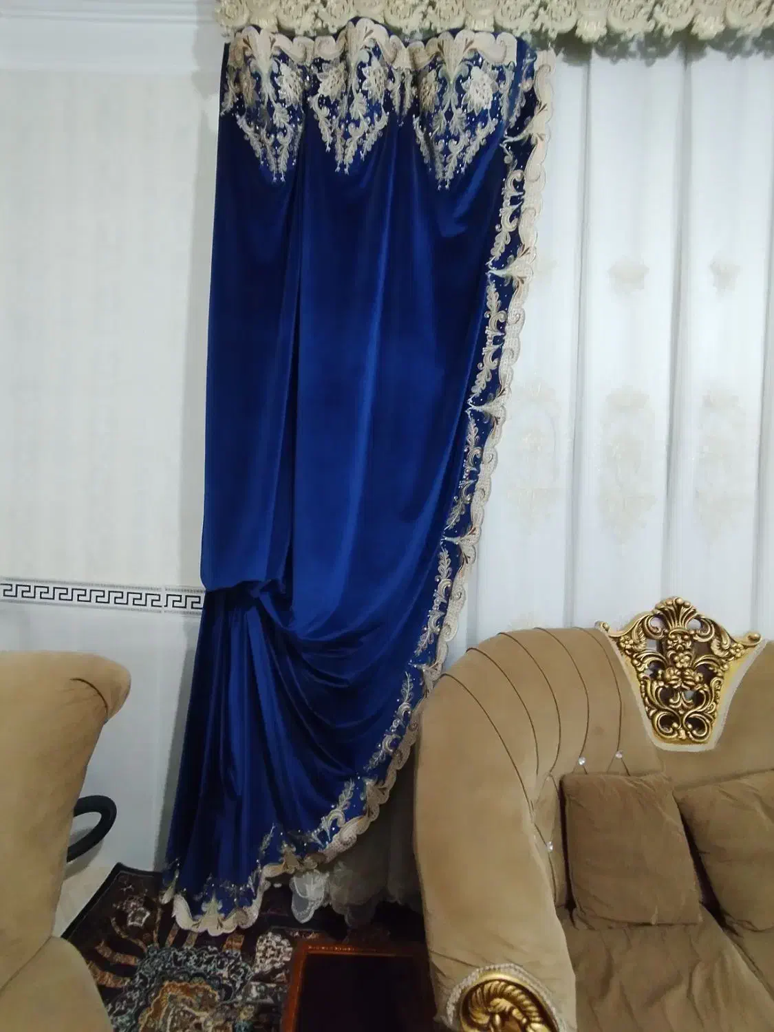 پرده،شال،کتیبه|پرده، رانر، رومیزی|قرچک, شهرک الحدید|دیوار