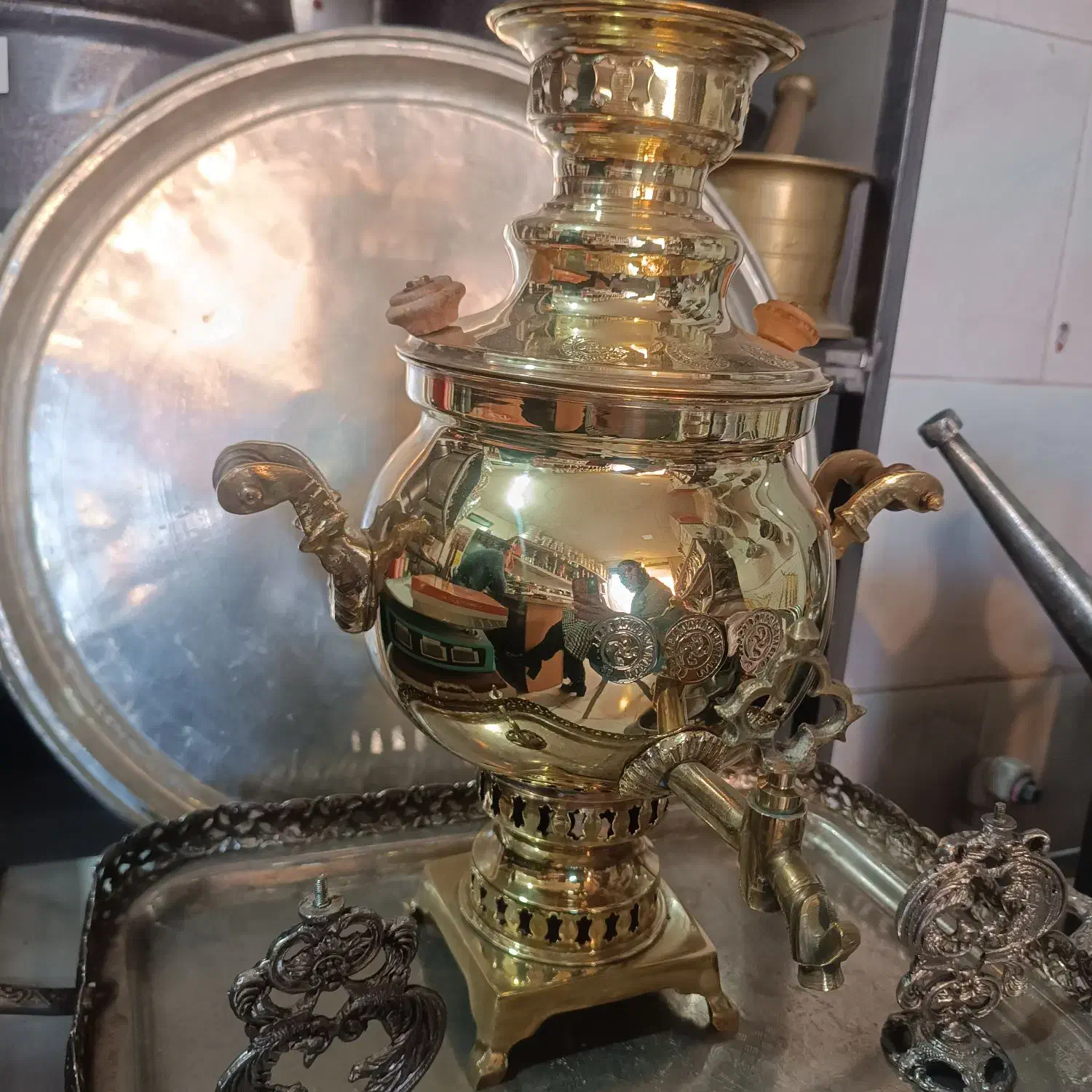 سماور زغالی و گازی ۳ لیتری|سماور، چای‌ساز، قهوه‌ساز|تبریز, |دیوار