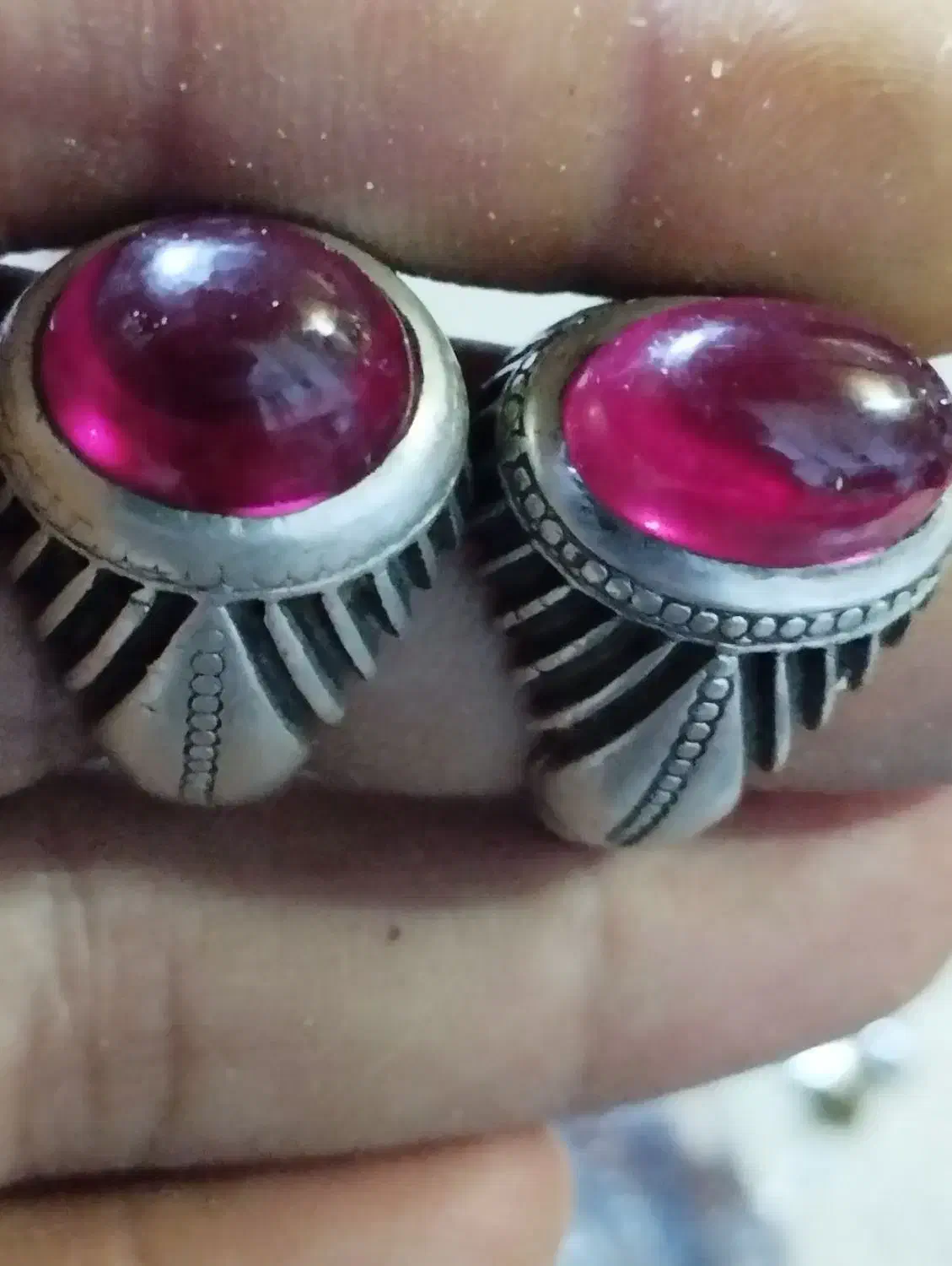 دوعدد انگشتر یاقوت حرز امام جواد گرم دویست هزار|جواهرات|چناران, |دیوار