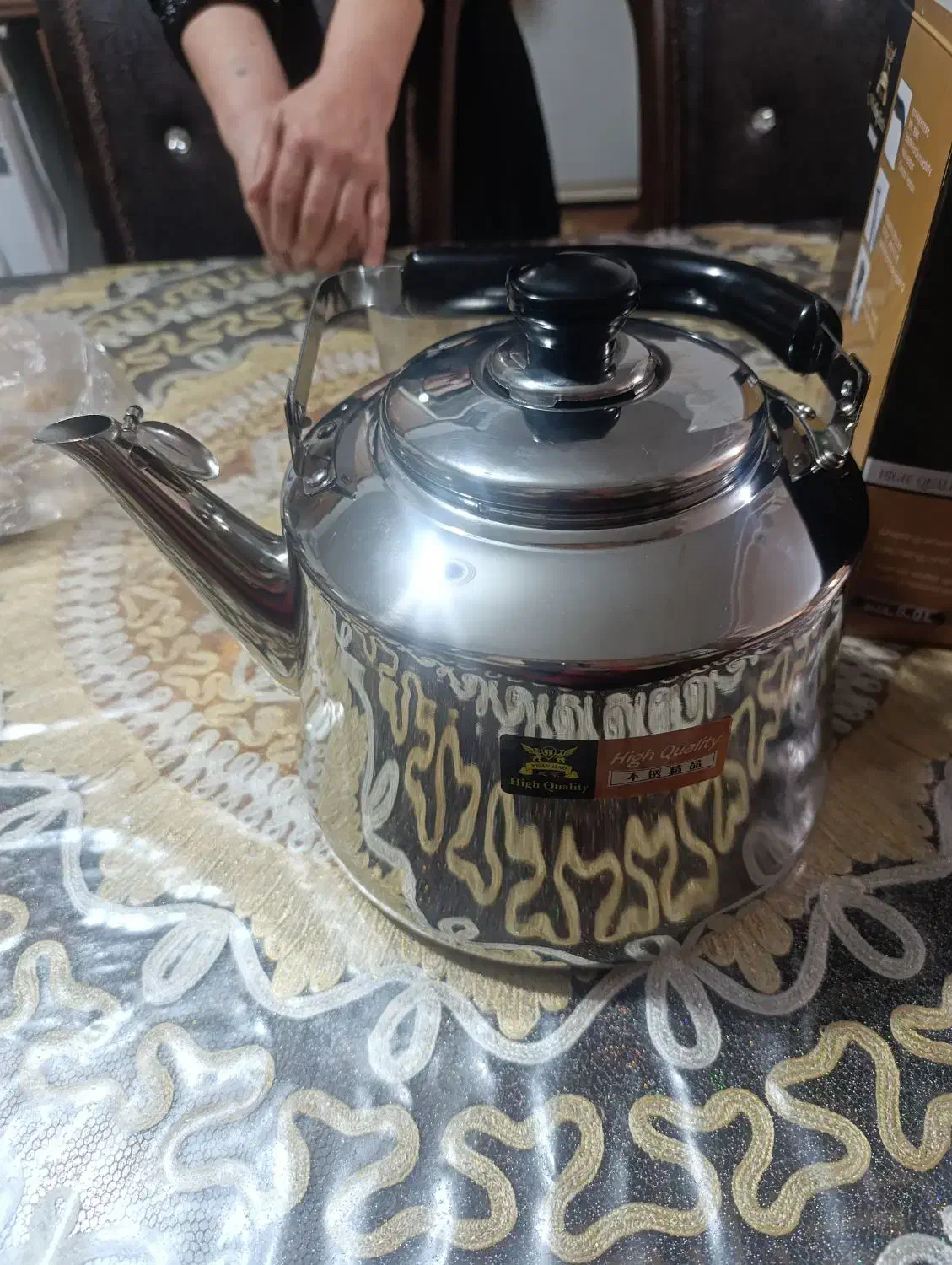 کتری استیل 6 لیتری|قوری، کتری، قهوهساز دستی|خرمآباد, |دیوار