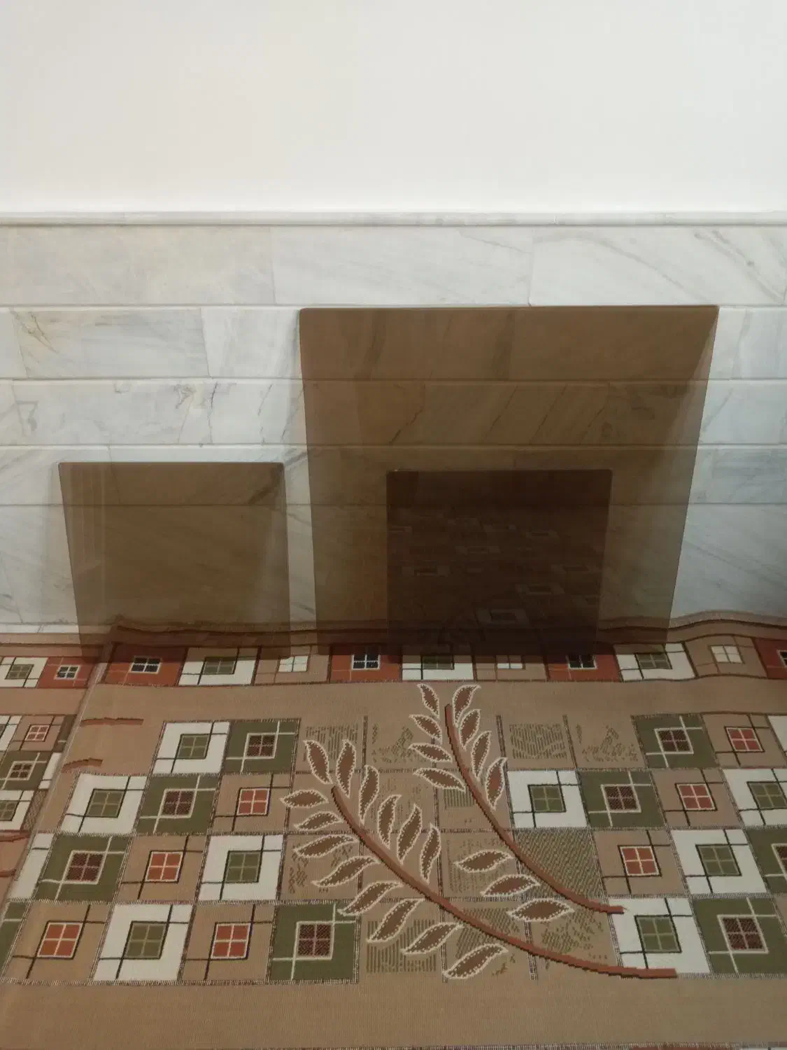 شیشه جلو مبلی ومیز عسلی|مبلمان خانگی و میز عسلی|قم, قلعه کامکار|دیوار