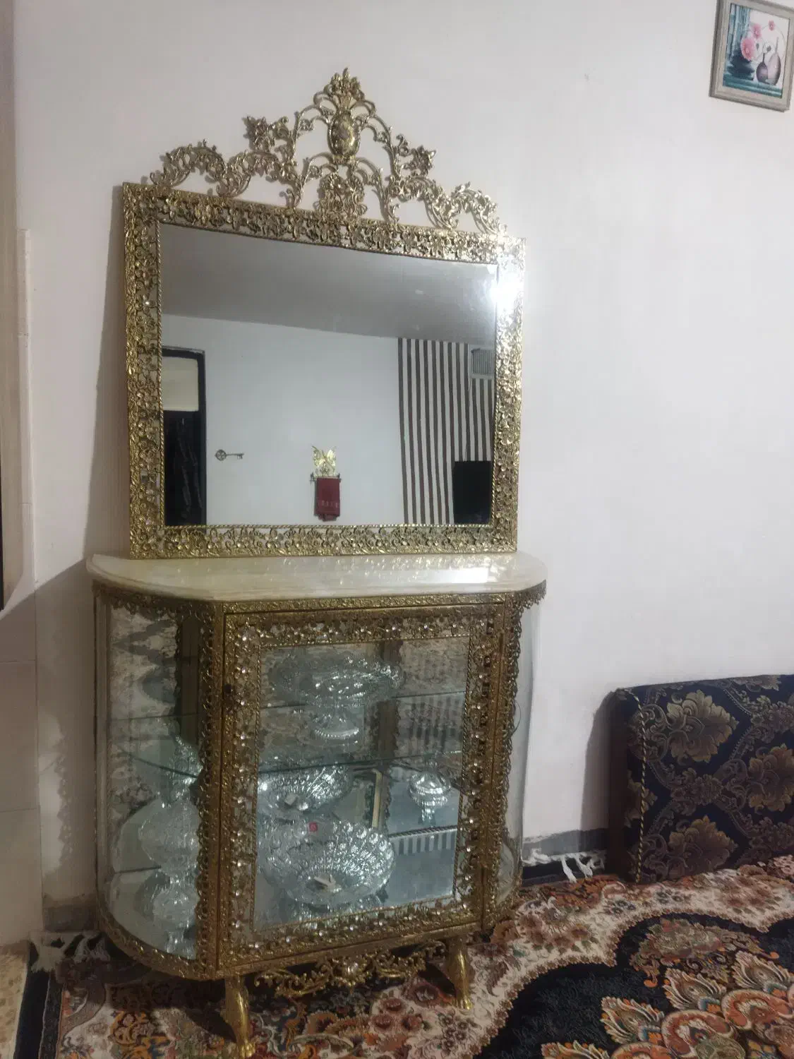 اینه کنسول برنز|بوفه، ویترین، کنسول|خرمآباد, |دیوار