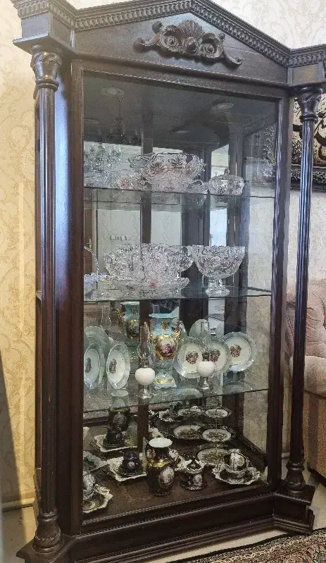 بوفه چوب اصل سفارشی|بوفه، ویترین، کنسول|اردبیل, |دیوار