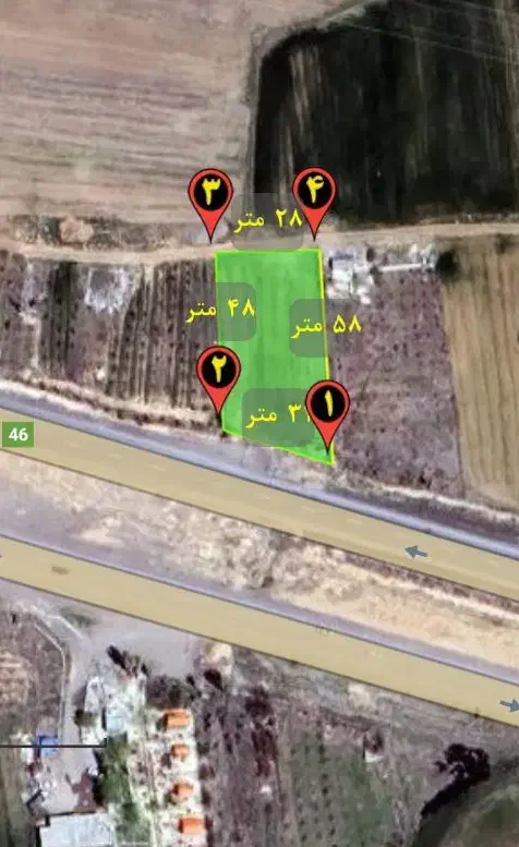 زمین بر اتوبان همدان سنندج|فروش دفتر صنعتی، کشاورزی، تجاری|دهگلان, |دیوار