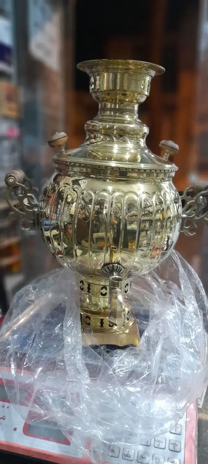 سماورذغالی ۶لیتری|کلکسیون اشیاء عتیقه|بروجرد, |دیوار